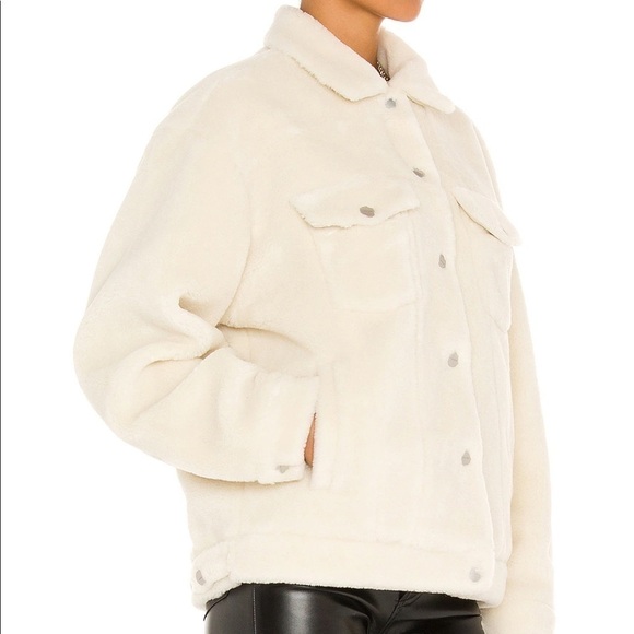 Anine Bing Rory Faux Sherpa Jacket Medium - Picture 6 of 14